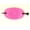 Light Pink, variant on Faux Leather Oval Star Print Leather Hair Stick Pin, Yellow, 1 ct