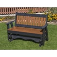 thumbnail image 1 of ECOMMERSIFY INC 5FT-Cedar-Poly Lumber Mission Porch Glider Heavy Duty Everlasting PolyTuf HDPE - Made in USA - Amish Crafted, 1 of 4