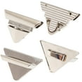 thumbnail image 5 of 2pcs 4.6CM Bag Parts Metal Switch Lock Twist Lock Luggage Hardware Triangle Press Lock DIY Handbag BLACK 2PCS, 5 of 8