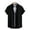 Black, variant on Men's Casual Button-Down Shirt with Short Sleeve, Breathable Comfort Fit Shirt for Men, Khaki, M