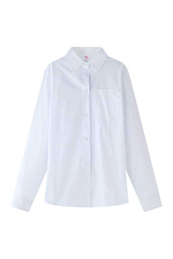 Youth Boys High Tops Button Formal Girls Blouse White Boys Kids Baby Boys Tops Boys Shirts Youth Large