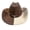 Camel, variant on RUINIXCW Western Suede Cowboy Hat Cowgirl Hat for Women Men Wide Brim Classic Outdoor Party Fedora Hats with Bull Head Belt Buckle