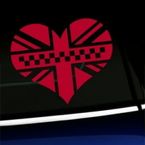 Black Jack Heart - Vinyl Decal For MINI Cooper - Choose Color - [RED]