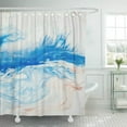 thumbnail image 1 of ABPHQTO Pintura acrílica líquida a mano abstracta creativa azul sobre lienzo Fragmento de primer plano Cortina de ducha de baño 165x180 cm ABPHQTO PKNMT66x72Shower-9179, 1 of 2