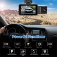 thumbnail image 2 of 3-in-1 1080P HD Dash Cam with Night Vision - Front, Interior & Rear View Video Recorder for Cars, G-Sensor, Loop Recording, WiFi Enabled, 2 of 10