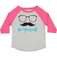thumbnail image 3 of Inktastic Be Yourself, Glasses, Mustache, Moustache Boys or Girls Toddler T-Shirt, 3 of 5