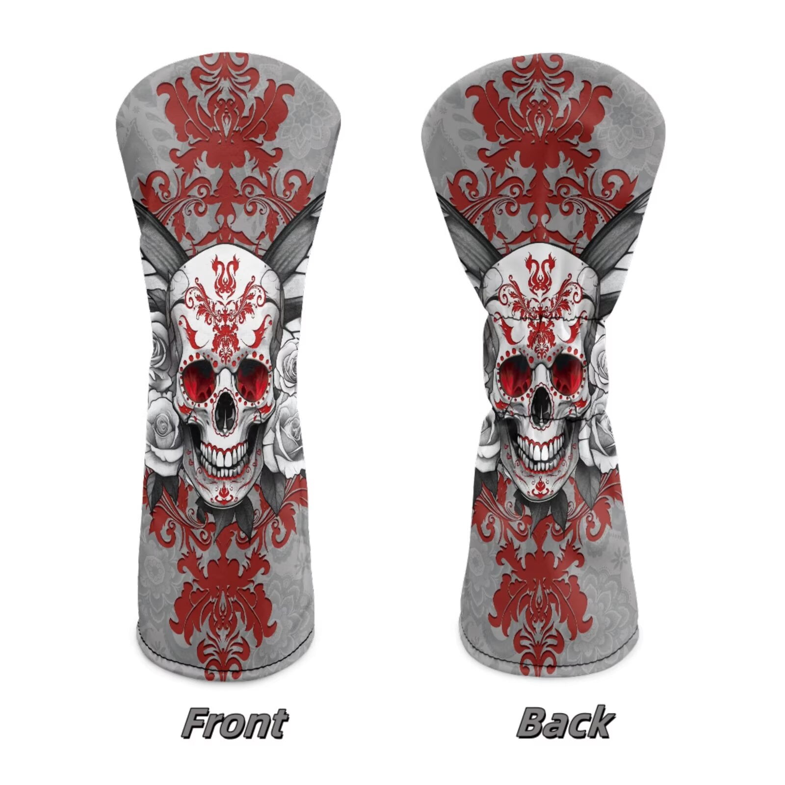 Uorisanigo Golf Club Head Covers, Premium Ethnic Skeleton Golf Club Covers, Funny Driver Headcover, Hybrid Headcover, Fairway Wood Head Cover, Accessory for Women Men