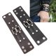 thumbnail image 5 of Pulseras Punk Del Abrigo Del Puño, Pulsera De Cuero De La PU Punk Elegante Marrón Negro 2pcs Para Las Mujeres, 5 of 7
