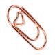 thumbnail image 2 of 250Pcs Fancy Paperclips Small Heart Shape Plastic Covered Wire Widely Used Cute Paper Clips for Home School Office Rose Gold, 2 of 3
