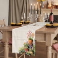thumbnail image 2 of Table Runners 72 Inches Long Dress Scarves, Spring Flowers Farmhouse Kitchen/Dining Table Runner, Coffee Tablerunners, Botanical Blossom Floral Pot Plants 13x72 Inch, 2 of 9