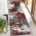 thumbnail image 5 of 2x6 FT Kitchen Runner Rugs Non Skid Washable, Faux Wool Rug Runners for Hallways Bathroom Carpet Runner, Soft Indoor Modern Floor Rug for Entryway Laundry Room, 5 of 11