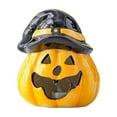 thumbnail image 2 of Calabaza de cerámica para decoración navideña, creativa, para Halloween, con luz nocturna, hueca y brillante, con LED suave, ideal para ambientes festivos, Halloween, otoño, decoración del hogar, ador, 2 of 6