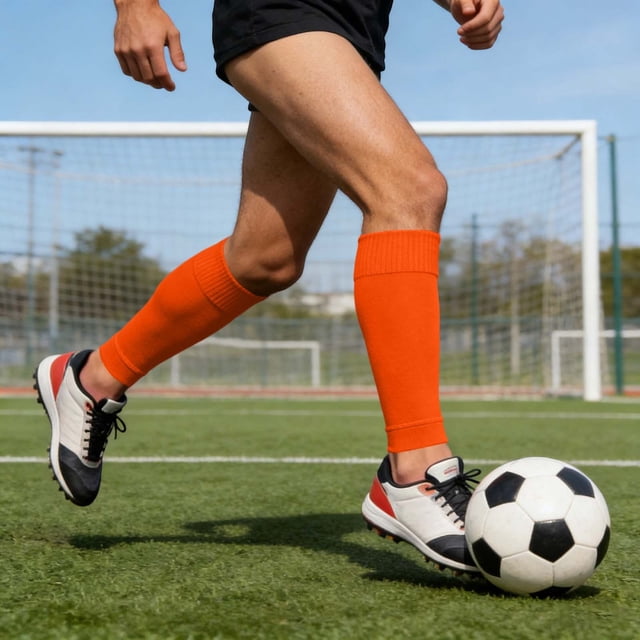 Manchons de Compression Protection Sportive Unifiée pour Adultes et Enfants Bas Mi-Mollet Absorbant la Sueur Légers Décontractés