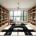thumbnail image 2 of ODIKA 4'x6' Machine Washable Non-Slip Area Rug, Farmhouse Black High Traffic Rug, Black, 966822, 2 of 7