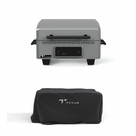 TYTUS Emberwood 21" 1200W Electric Grill and Outdoor Griddle with Cover