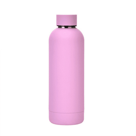 

500Ml Matte Stainless Steel Vacuum Insulated Hot Cold Water Bottle Double Walled Thermos Leak-Proof Sports Flask