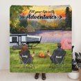 thumbnail image 2 of Custom Personalized Camping Quilt/ Fleece Blanket - Couple/ Parents With Upto 5, 2 of 4