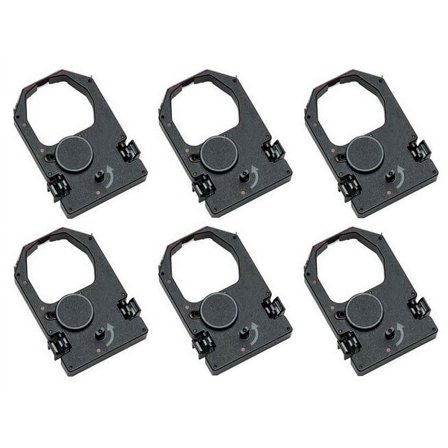 PrinterDash Compatible Replacement for NCR 7156/7158/7450/7452 Purple Printer Ribbons (6/PK) (65185)