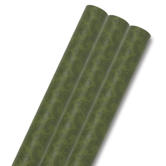 Unique Bargains Wrapping Paper Matte for Elegant Gift Wrap Presentation Green 39.4"x 27.6"