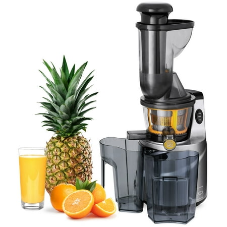 Singer Juicer Best Choice Products 150W 60RPM Whole-Food Slow Masticating Cold Press Juicer Extractor for Fruits, Vegetables with 3in Wide Feeder Chute, Juice/Pulp Jug, Drip-Free Cap, Safety Locking, Cleaning Brush ()