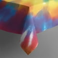 thumbnail image 4 of Colorful Rainbow Tie Dye Spiral Pattern Rectangle Tablecloth 60"x102",Waterproof Polyester Rectangle Table Cloth, Wipeable Spillproof Polyester Tablecloth for Dining, Camping, Indoor and Outdoor, 4 of 6