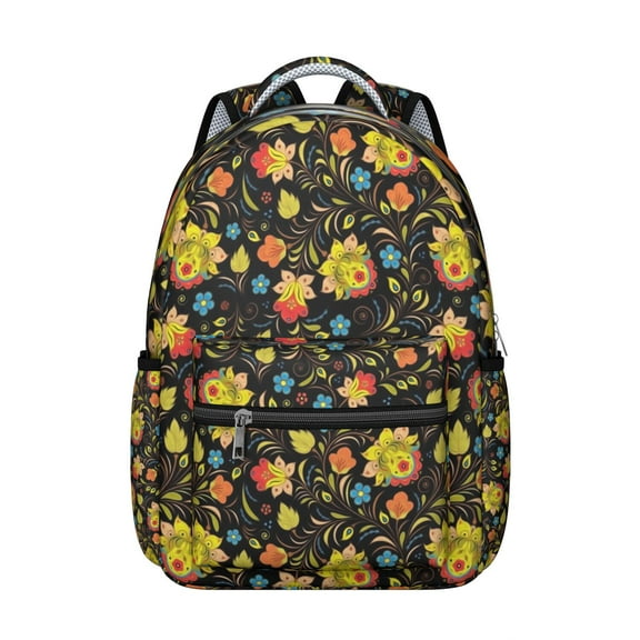 "Sunflower Wildflower Backpack - Trendy Floral Print, School Backpack for Women & Teens, Water-Resistant, Laptop Pocket, Comfortable Straps, Great for College, Work, Travel"