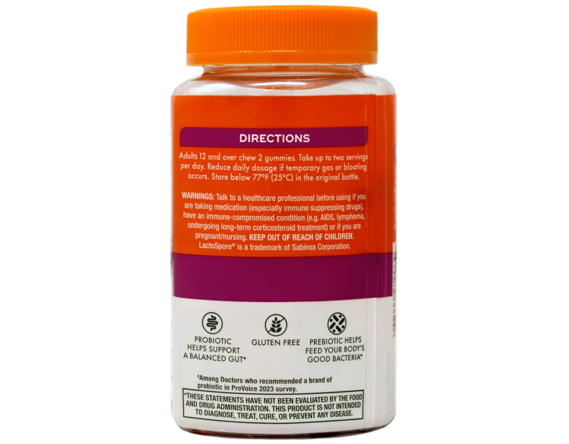 6 Pack - Align Digestive Health Prebiotic + Probiotic Gummies Fruit Flavored - 50 Ct