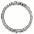 thumbnail image 2 of Bague Plaquée Noire en Argent Sterling Stackable Expressions Taille 10, 2 of 3