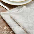 thumbnail image 3 of Spring Table Runner Linen Farmhouse Table Cloth Gray Floral Decorative Table Runners 72 Inch Burlap Botanic Printed Design Handcrafted Flax Coffee Table Decor 1 Panel Verbena Grey on Beige, 3 of 6