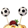 thumbnail image 4 of Palillo de Dientes con Tema de Fútbol, Decoración de Cupcakes, Decoración de Fiesta de Feliz Cumpleaños, Bandera de Palillo de Dientes para Pastel de Postre de Fruta, 4 of 5