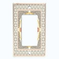 thumbnail image 5 of Metal Light Switch Plate Cover Elegant Beige Mandala Floral Rug Tile Pattern TIL071, 5 of 13