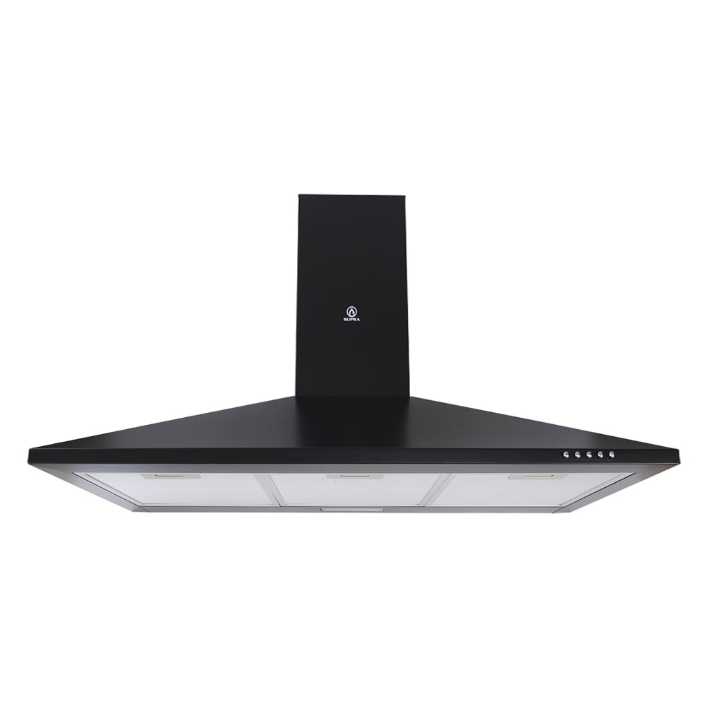Campana SUPRA CM-90-BLACK de pared 90 cm Negro