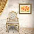 thumbnail image 3 of Coulter, Cynthia 24x19 Gold Ornate Wood Framed with Double Matting Museum Art Print Titled - Watercolor Poppy Meadow Spice Landscape, 3 of 4