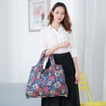 thumbnail image 1 of Bolsa de compras plegable portátil grande y mediana para supermercado Bolsa de compras portátil Bolsa de gran capacidad Bolsa de tela impermeable Tela vegetal, 1 of 4