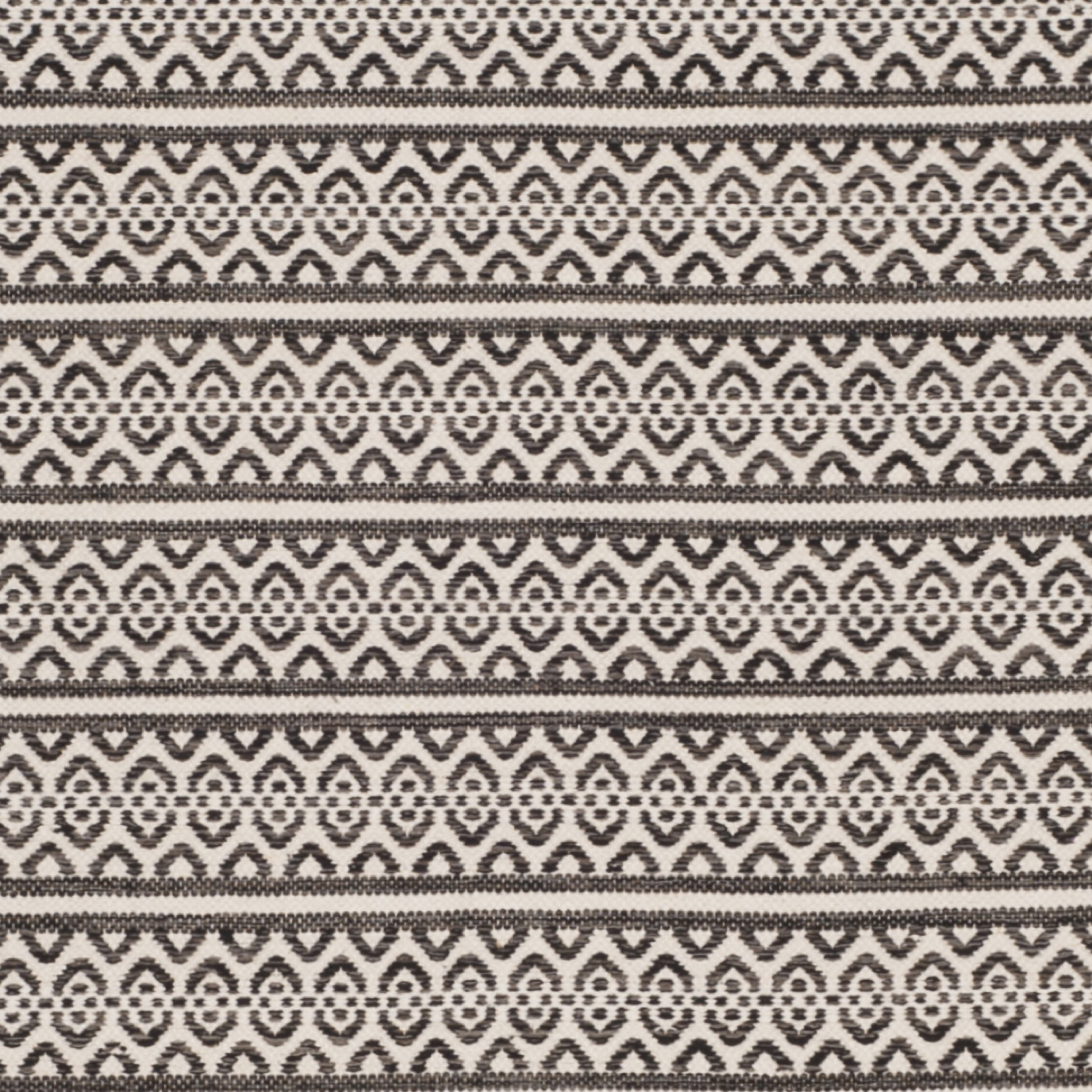 SAFAVIEH Montauk Randall Geometric Striped Cotton Area Rug, Ivory/Black, 10' x 14'
