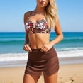 thumbnail image 3 of Womens Bikini Two Piece Swimsuit Reversible Print Top Bottom High Waisted Swimwear Tummy Control Bathing Suit Beach Vacation, 3 of 5