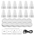 thumbnail image 2 of Mistaha Wireless LED Flickering Candle Lights Set - USB Rechargeable Tea Lights for Room Decor, Party, Wedding - Safe & Long-Lasting - White - US Plug, 2 of 6