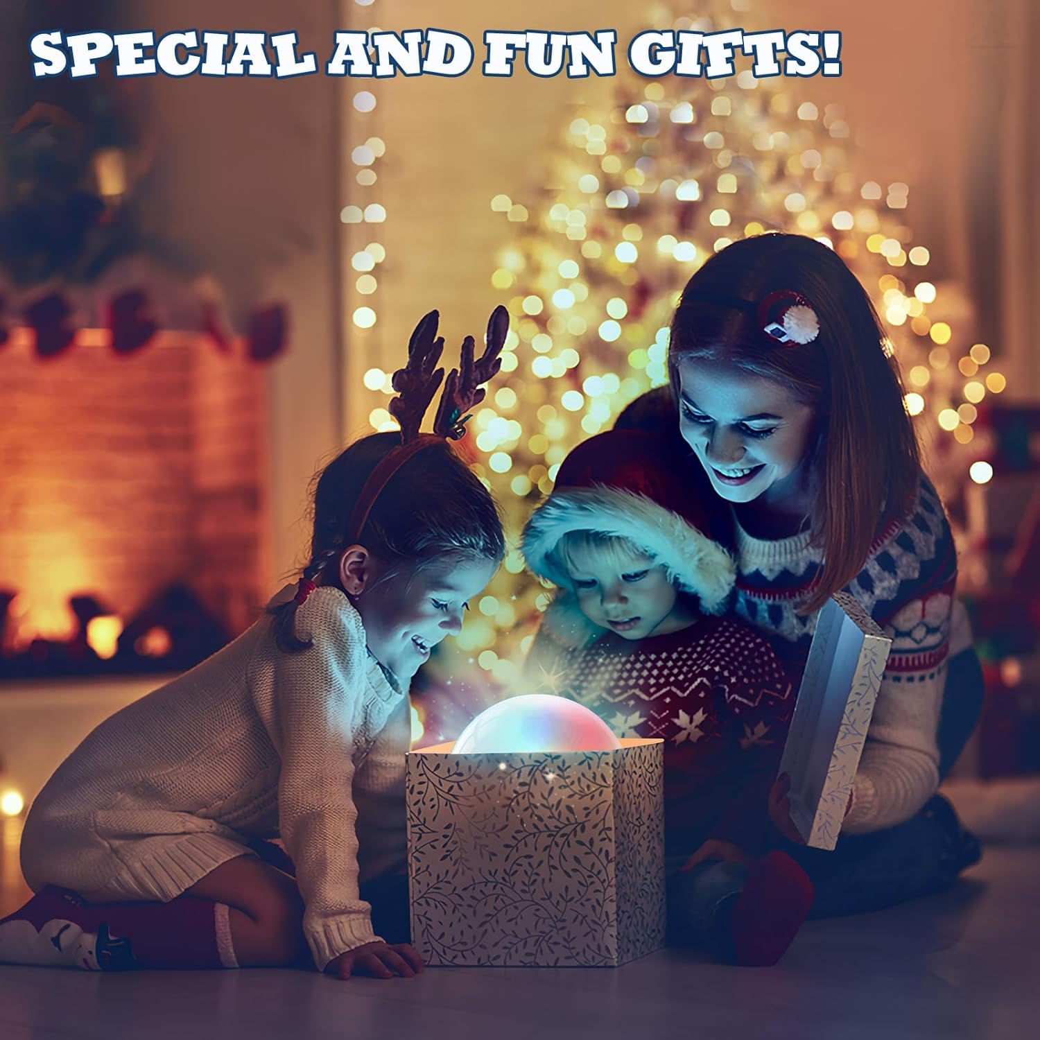 Octopus Galaxy Projector,17 Light Modes Ocean Star Projector with 360° Rotation, 3 Projection Films and 9 Lullaby Songs,Night Lamp with Remote and Timer, Gifts for Family and Friends(Blue)