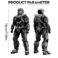 thumbnail image 3 of 7.08-Inch Halo: Reach Sparta-B312 (Noble Six) PX Edition Action Figure, Multicolor, 3 of 9