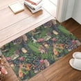thumbnail image 4 of Sikiie Forest Animals And Plants Print Flannel Anti-slip Floor Mat 16x24in, Thickened Dustproof Entrance Door Mat Floor Mat for Kitchen, Bathroom, Laundry Room, 4 of 7
