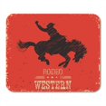 thumbnail image 1 of JSDART West Western Cowboy Riding Wild Horse on Red Country Mousepad Mouse Pad Mouse Mat 9x10 inch, 1 of 1