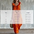 thumbnail image 3 of Sokhug Women's Wide Leg Jumpsuit Ruffle Strap Button Front Casual Loose Fit Summer Romper Overalls with Pockets, 3 of 7