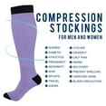 thumbnail image 4 of joogoo Lavender Purple Long Socks Women Men Knee High Sock, 4 of 8