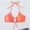 Orange, variant on Womens Cute Bikini Top Bathing Suit Self Tie Spaghetti Straps String Bikini Tops Sexy Swimsuit Tops for Beach Pool