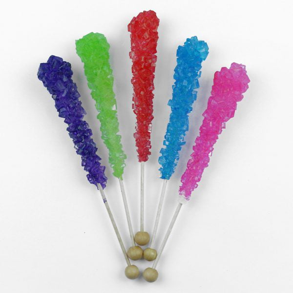 6 Length 0.2 Height Pack of 50 0.2 Width Perfect Stix LB60-50 Rock Candy Sticks with Ball