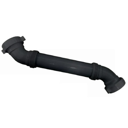 1-1/4" x 16" Black Plastic Double End Extension Tube for Kitchen Sink