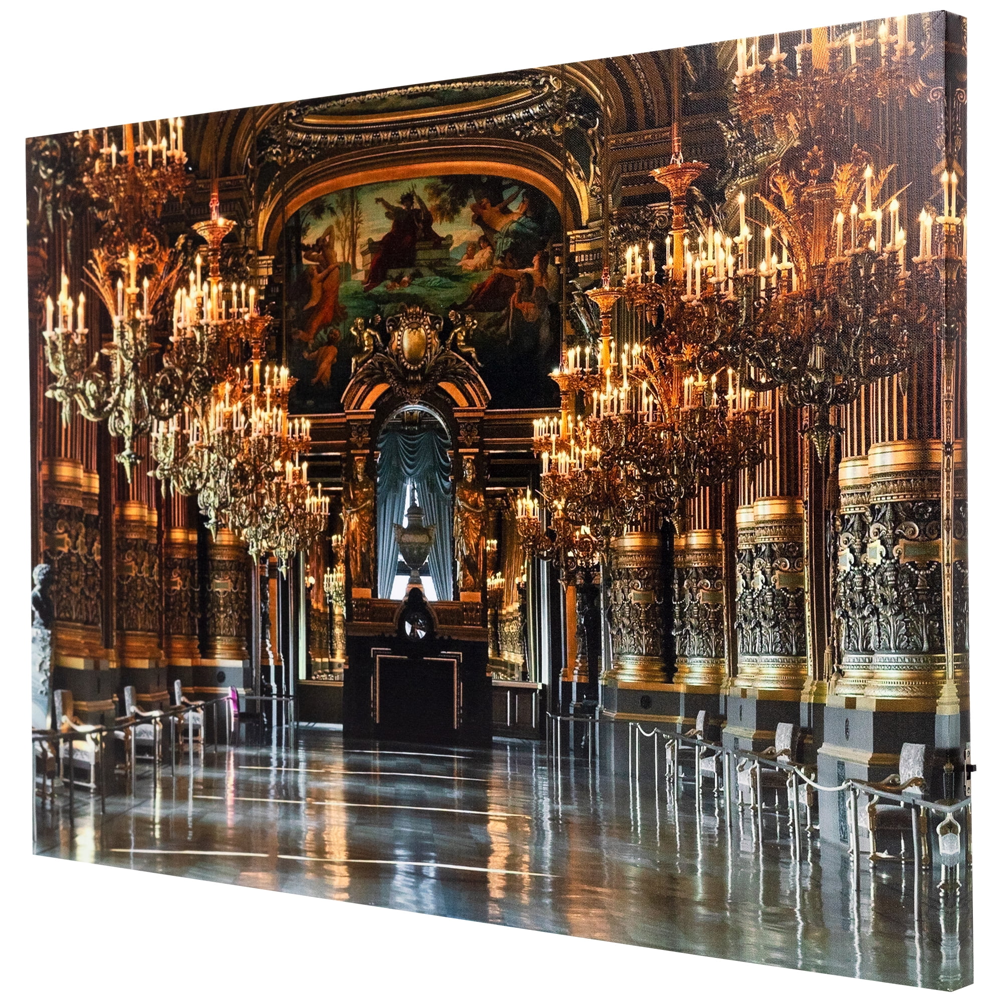 Northlight LED Lighted Grand Foyer of the Paris Opera House Canvas Wall Art - 15.75" x 23.5"