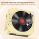 thumbnail image 5 of Reproductor de discos inalámbrico pequeño retro con efecto de sonido envolvente giratorio con cinta magnética Bluetooth 5.3, altavoz pequeño de escritorio con Bluetooth, 5 of 9