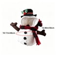 thumbnail image 4 of Tdxkok Christmas Snowman Pet Costume White Furry Outfit Rounded Shape Clothing for Cats and Small Dogs Holiday Dress Up, 4 of 8