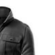 thumbnail image 4 of Chaqueta casual de suéter de chaqueta de empalme a juego de color de moda de otoño para hombre Pompotops oipoqjl11971, 4 of 4